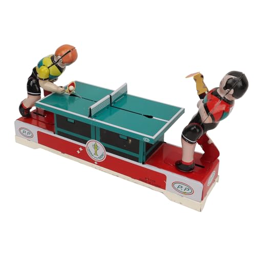 Brinquedos de Folha-de-flandres Clockwork, Brinquedos de Jogador de Tênis de Mesa de Metal para Pres
