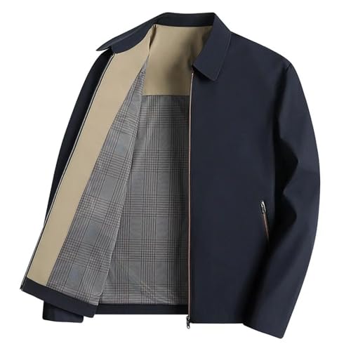 Men's Business Casual Jacket Solid Color Suit-Style Coat for Spring and Autumn Office Or Daily Wear3