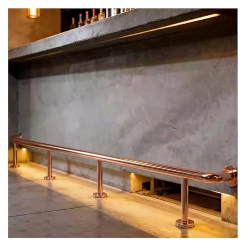 Reposapiés de barra de acero para mostrador de cocina y recepción