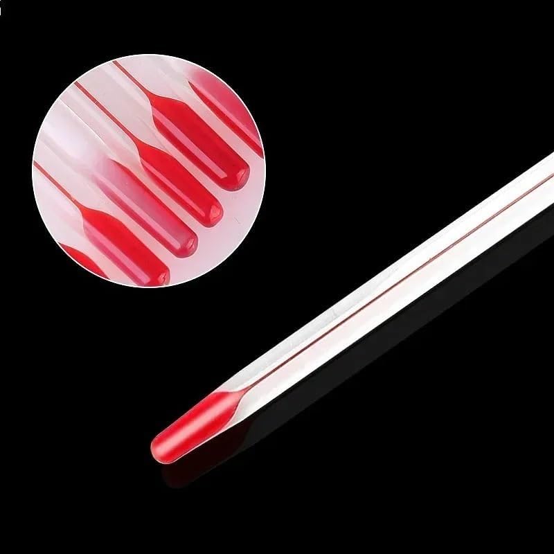 Termómetro de laboratorio rojo for experimentos químicos, termómetro de escala, varilla de vidrio de laboratorio, longitud 30 cm, precisión 1 (C) 10/PK(-10-250 (C))