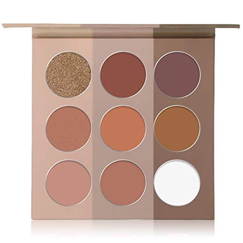 Vodisa Contour Palette Highlighting Bronzer Powder Kit Matte Corrector Professional Base Foundation Long-Wear, Lightweight, Blends Easily, Highly Pigmente Makeup Pallet With Mirror (D)