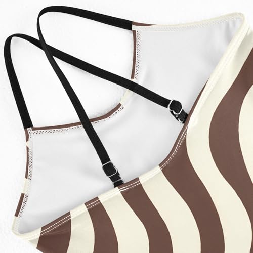 Girls' One-Piece Swimwear Beach Bathing Suit Quick Dry Orange Leopard Print Pattern Halter Swimwear Bathing Suit,3-10T4