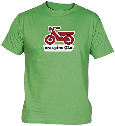 Camisetas EGB Camiseta Vespino Adulto/niño ochenteras 80´s Retro (7-8 años, Verde)
