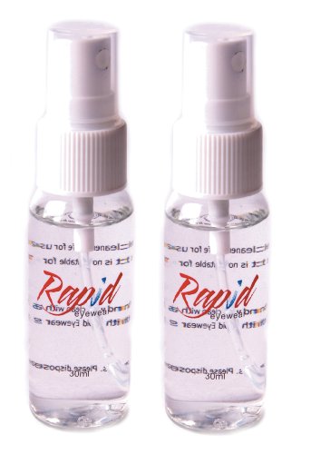 Rapid Eyewear Spray NETTOYANT 30ml x 2 Bouteille: Non-Toxique, sans Alcool, Antistatique. pour Verres Lunettes et écrans téléphone Portable, iPad, télé, Tablette, PC etc.