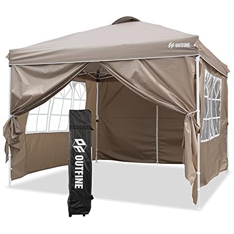 OUTFINE Patio Canopy 10'x10' Pop Up Commercial Instant Gazebo Tent Cover