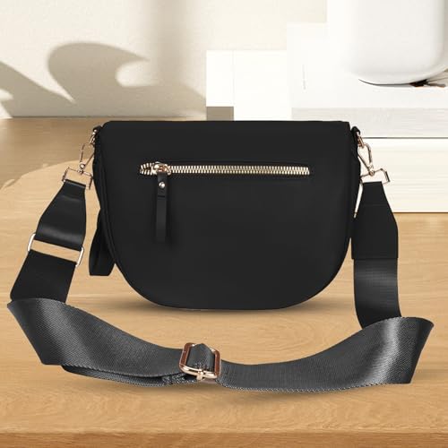 Sac à bandoulière tendance en nylon résistant à sangle ajustable