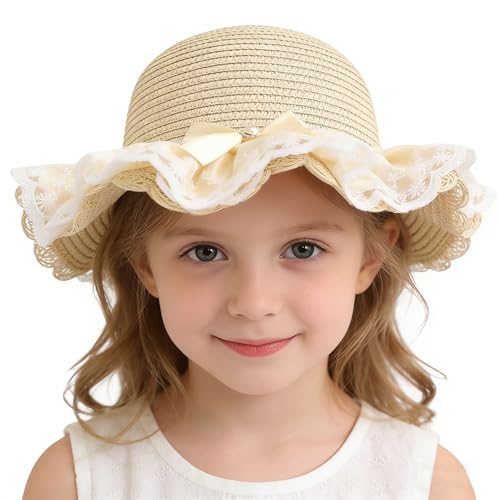 レースフリル付きサマーハット