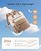 LOVEVOOK Puffer Diaper Backpack, Lightweight Baby Bag with Changing Pad, Diaper Bag for Mom Dad with Stroller Buckles