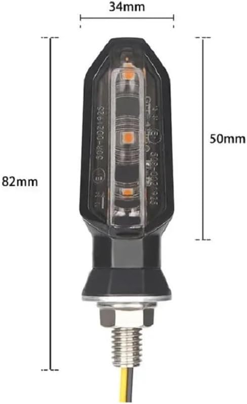 バイクの方向指示器 4 個オートバイウインカーライトフラッシャーウインカーランプインジケーター方向アクセサリースズキ 8 ミリメート
