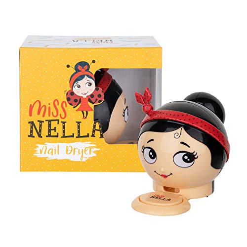 Miss Nella LADYBIRD Nageltrockner für Kinder. Der süße Pusteaffe verkürzt die Trockenzeit von Nagellack, Marienkäfer Nageltrockner