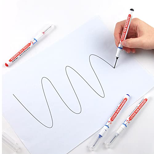 YLYDMY 10 Stück Tieflochmarker,Bohrlochmarker,Langlochmarker,Markierungsstift,Lochmarkierer (Schwarz)