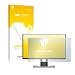 Produktbild upscreen Entspiegelungs-Schutzfolie kompatibel mit Dell UltraSharp U2421E  Anti-Reflex Displayschutz-Folie Matt