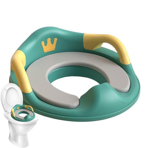 Asiento de inodoro para niños de 1 a 8 años, para entrenamiento de orinal, antideslizante, cómodo para el hogar, camping, excursión, baño