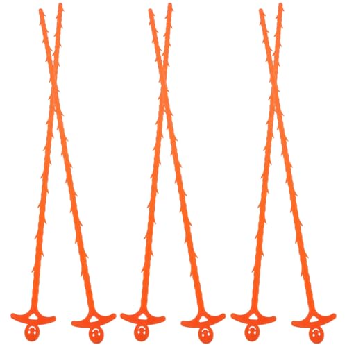 NUOBESTY 6 Piezas Herramienta de Gancho de Drenaje Naranja de Plástico Flexible para Limpieza de Desagües y Zonas de Difícil Alcance en Baño y Lavabo Color Aleatorio