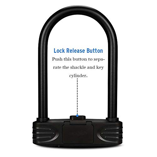 image for Amazer Heavy Duty Combination Bike U Lock, 12mm Bike Lock Bicycle Heav