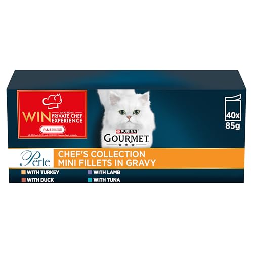 GOURMET Perle Chef’s Collection in Gravy Wet Adult Cat Food 40x85g