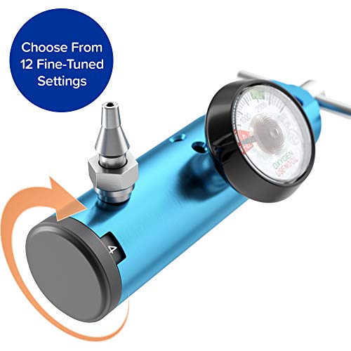 Nuvälsa Ozone Therapy Low Flow Oxygen Regulator – Easy to Use – Works with Ozone Generators – Compatible with Oxygen Cylinders up to 3,000 PSI – T-Handle Connection – CGA 870 - Image 5