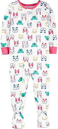 Carter's Baby Girls' 1 Pc Cotton 331g244 (3T, Multi Face Animals)
