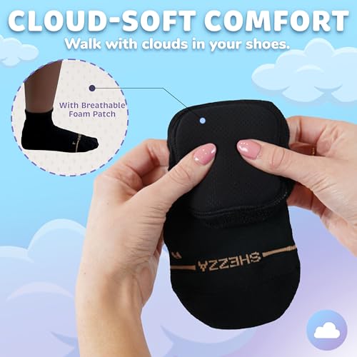 SHEZZA Anti-Blister Cushion Heel Padded Quarter Sock-Breathable,Comfortable-seen on TikTok2