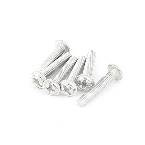 Uxcell 6 Pcs Drawer Cupboard Cabinet Round Pull Knobs Silver Tone W Screws #TOP1