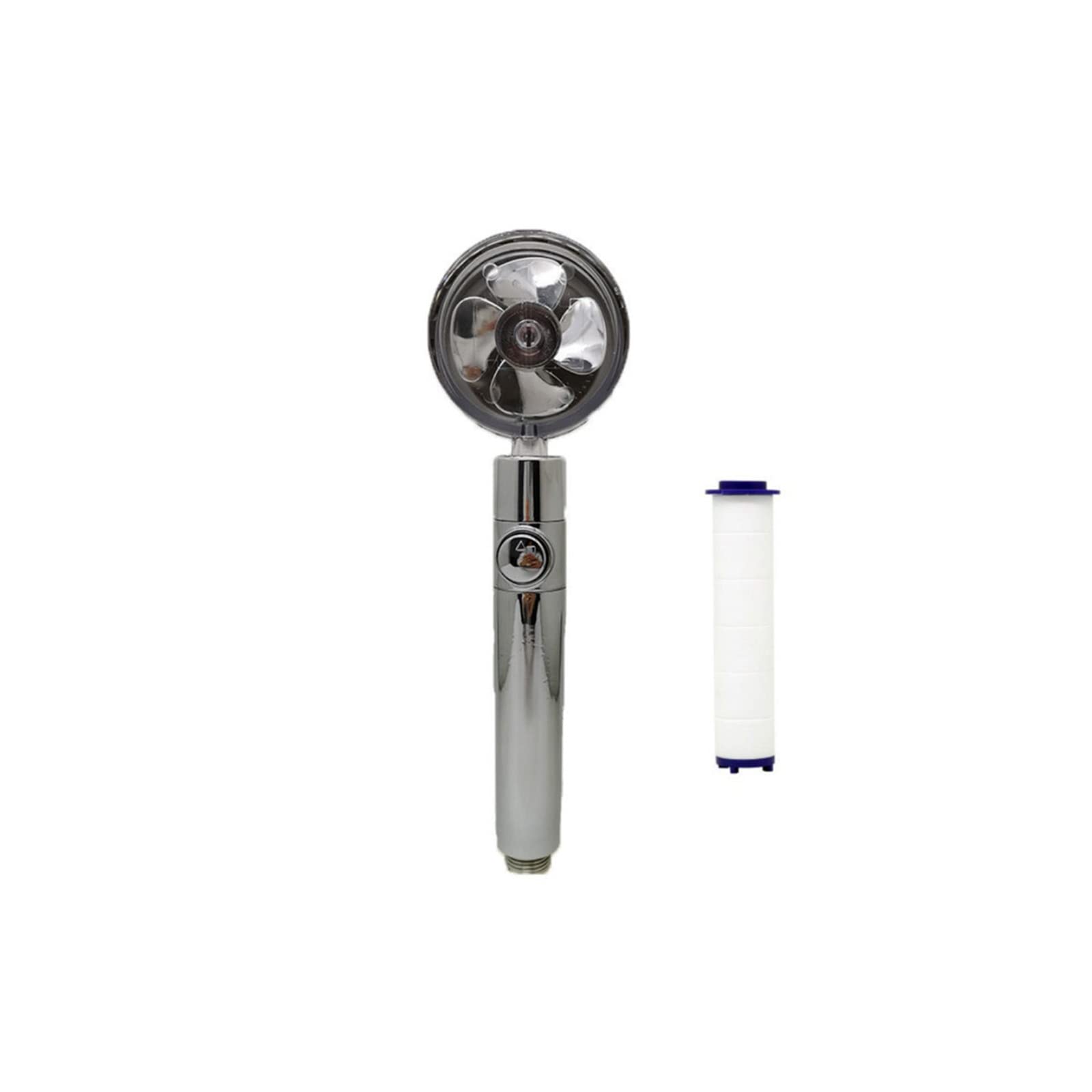 Pommeau de douche haute pression argent amovible rotatif 360