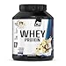 Produktbild Neu All Stars WHEY PROTEIN 2000g I Eiweiß-Pulver mit Whey-Konzentrat & Isolat I leckeres Low-Fat Powder I hochwertiges Protein-Pulver I cremiger Protein-Shake (2 kg, Banana Split)
