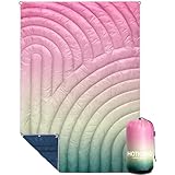 Hotkoko Mini Camping Blanket, Lightweight Down Alternative Puffy Blanket Packable Outdoor Blanket for Camping, Traveling, Stadium, Hiking, Picnics