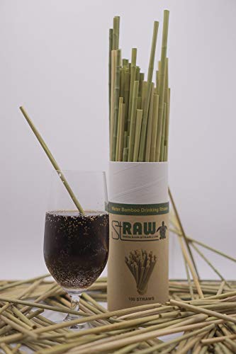 Pitillos biodegradables de bambú natural x100 miniatura 3