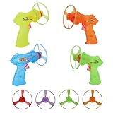 4 Pack Launching Toy Flying Disc Shooters for Kids Cyclone Gyro Launcher Flying Saucer Ejection Flying Disk Spinning Top Toy Indoor & Outside Play for Kids Ages 5+,Cat Propellers
