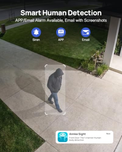 Image of ANNKE 5MP PT Security Camera Wireless Outdoor,10CH 4K NVR 4-Cam Kit,1TB HDD