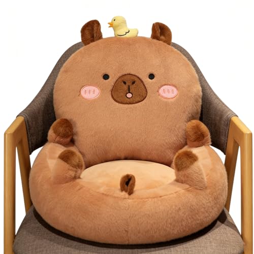 Almohada Corporal Larga De Felpa De Carpincho, 19,69 Pulgadas, Tamaño Gigante De Felpa Grande | Lindo Cojín Del Respaldo: Suave, Corto Y Acolchado De Algodón PP Que Crea Asientos Acogedores En El Piso
