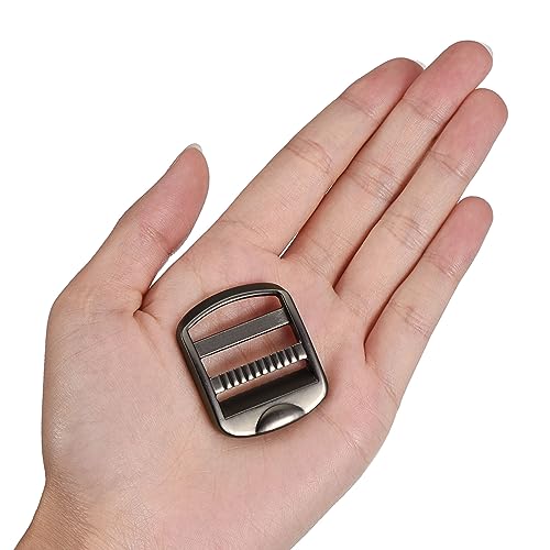 Uxcell Metal Ladder Buckle Slider Tri-Glider Metal Adjustable Buckles - Image 4