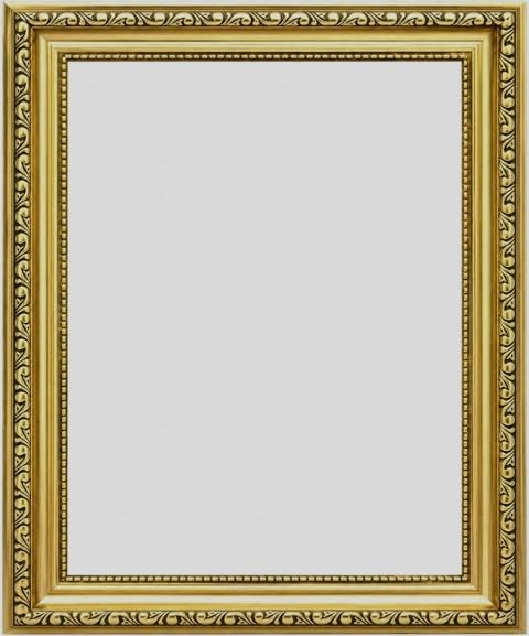 Frame Company Ornate Gold Picture Frame – Vintage Baroque Style Decorative Wall Frame for Artwork, Photos & Posters – Elegant Antique Gold Finish - Brompton Range, 18x14 inch, *Fitted with Real Glass — image 1
