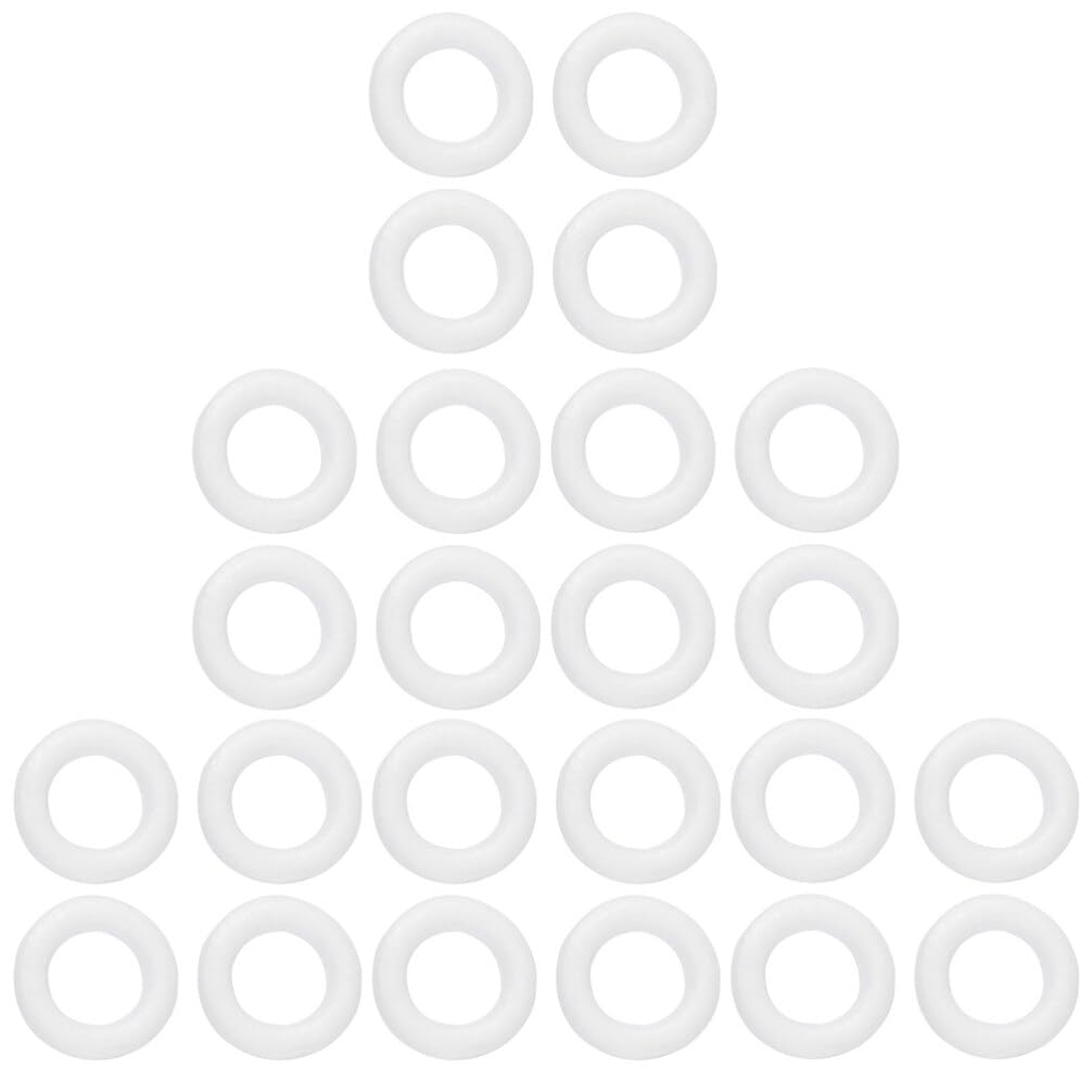 PartyKindom Floral Foam Blocks, 24PCS Polystyrene Foam Rings for Crafts Wreath Foam Round Circle Donut Wreath Foam Wreath Circles for DIY Christmas Home Decor