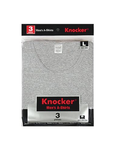 Knocker Men's 3 pc Tank Top Undershirts A-Shirt3