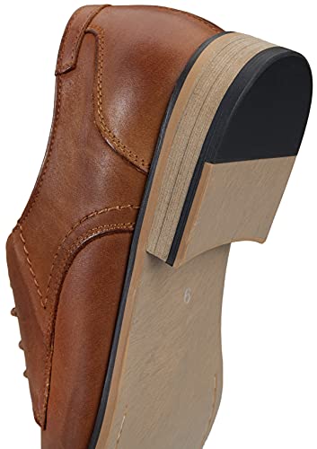 Image of Jousen Men's Dress Shoes Leather Oxford Formal Derby Shoes