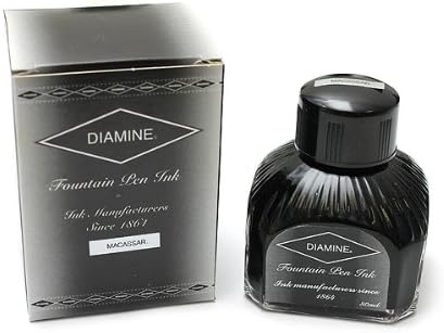 Diamine Fountain Pen Ink, 80 ml Bottle, Macassar (Brown)