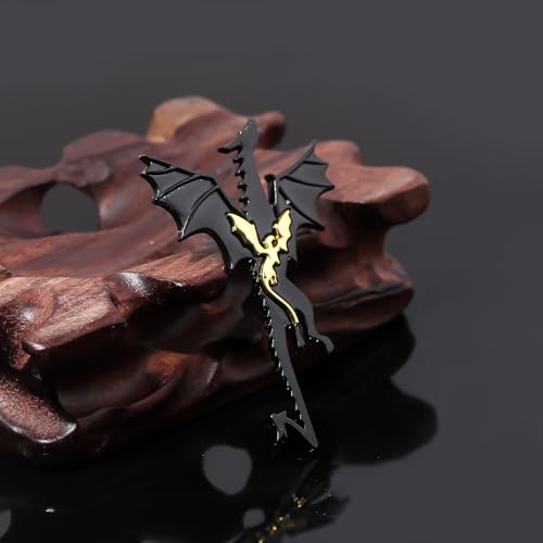 Image of Fantasy Novel Fourth Wing Metal brooch, Set of 2, Dragon Rider Pendant, Women Men Couple Backpack jacket shirt Accessories (2pcs dragon brooch)