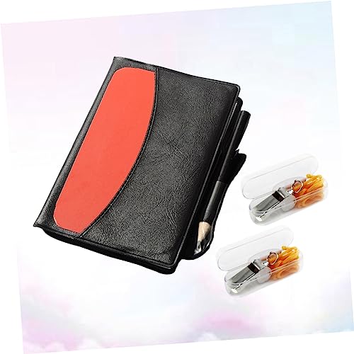 Set de 3 tarjetas y silbato para árbitro de fútbol miniatura 5