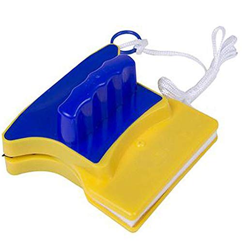 Herramienta De Limpieza De Vidrio, Herramienta De Limpieza Magnética De Sola Capa Ajustable con Cuerda Anti-Caída. para Ventanas De Gran Altura Un Solo Vidrio