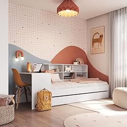 cama suspensa infantil com escrivaninha