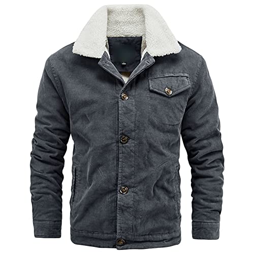 Veste en velours côtelé pour homme contre le froid intense