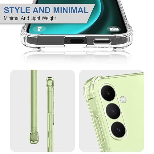 Image of CEDO Samsung Galaxy A05s (4G) Bumper Case | Soft Jel Flexible Thin Full Protection Shock Proof Clear TPU Back Case Cover for Samsung Galaxy A05s (4G) (Transparent)