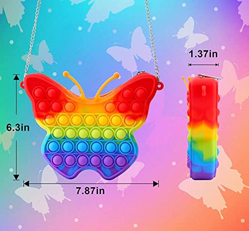 Image of LITTLEMORE Pop it Set (Pack of 3) Jumbo Unicorn Pop it Fidget Toy, Kids Toys, Pop Bubble Fidget Toys Big Size �136 Bubbles - (Multicolor) (As per Availability) (Butterflypurse)