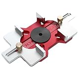 2-in-1 Holzbearbeitungs-Trimmer-Schlitz-Hilfs-Positionierungshalterung, Holzfräser, Schlitz-Locator, Aluminiumlegierung, klare Skala, Holzbearbeitung, Oberfräse, Schlitzhalterung für Schräg-, Kurven