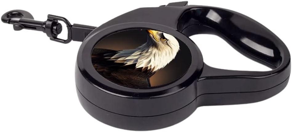 Bald Eagle Patriotic Retractable Pet Leash - Cool Leash - Printed Dog Leash - 197 inches