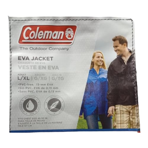 Coleman .15 mm Eva Adult Unisex Rain Jacket L/XL2