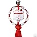 Japanese Lucky Cat Charm, Feng Shui Lucky Cat Ceramic Pendant Charm Hanging for Wealth Fortune