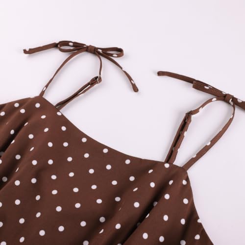 Image of Belle Poque Women's Spaghetti Strap Midi Vintage Tea Party Dress