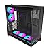 MONTECH HS02 PRO, ATX Mid-Tower PC Case, Gaming PC, High-Airflow, Reversible Layout, Sturdy Curved Tempered Glass Front Panel, 5x ARGB PWM Fan Pre-Installed, Sink-in Design, Toolless Panels, Black, US